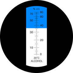 LED-RHW-80v ATC Alcohol 0-80% v/v optical refractometer