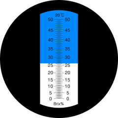 LED-RHB-50 ATC Brix 0-50% optical refractometer