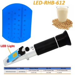 LED-RHB-612 ATC milk 0-25% Soybean 0-32% Brix optical refractometer