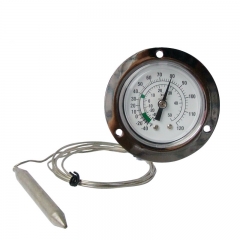 Dial industrial bimetal mounting freezer thermometer