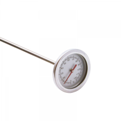 Bimetal dial stainless steel long probe compost soil thermometer