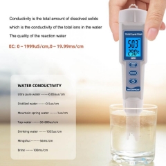 Multifunctional PH-968 4in1 PH/EC/TDS/Temperature Digital Water Quality Tester Portable Monitor Meter Pen 0-14PH Measuring Tool