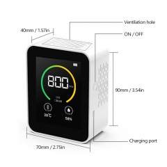 YH-62 Carbon Dioxide CO2 Detector Gas Concentration Content Color Screen TFT Intelligent Air Tester Air Quality Analyzer