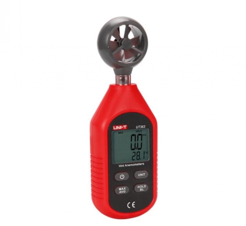 UT363 Handheld Anemometer Digital Wind Speed Measurement Temperature Tester LCD Display Air Flow Speed Wind Meter