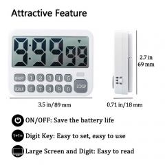 DT-310 Funny Manual Operation Ten Numbers Digital Countdown Countup Timer 100H Cooking Use Timer