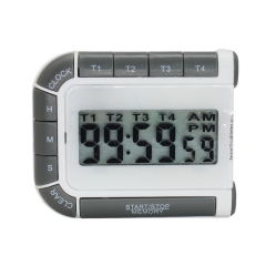 DT-1039 4 sets of time setting multifunctional electronic kitchen countdown timer with clock