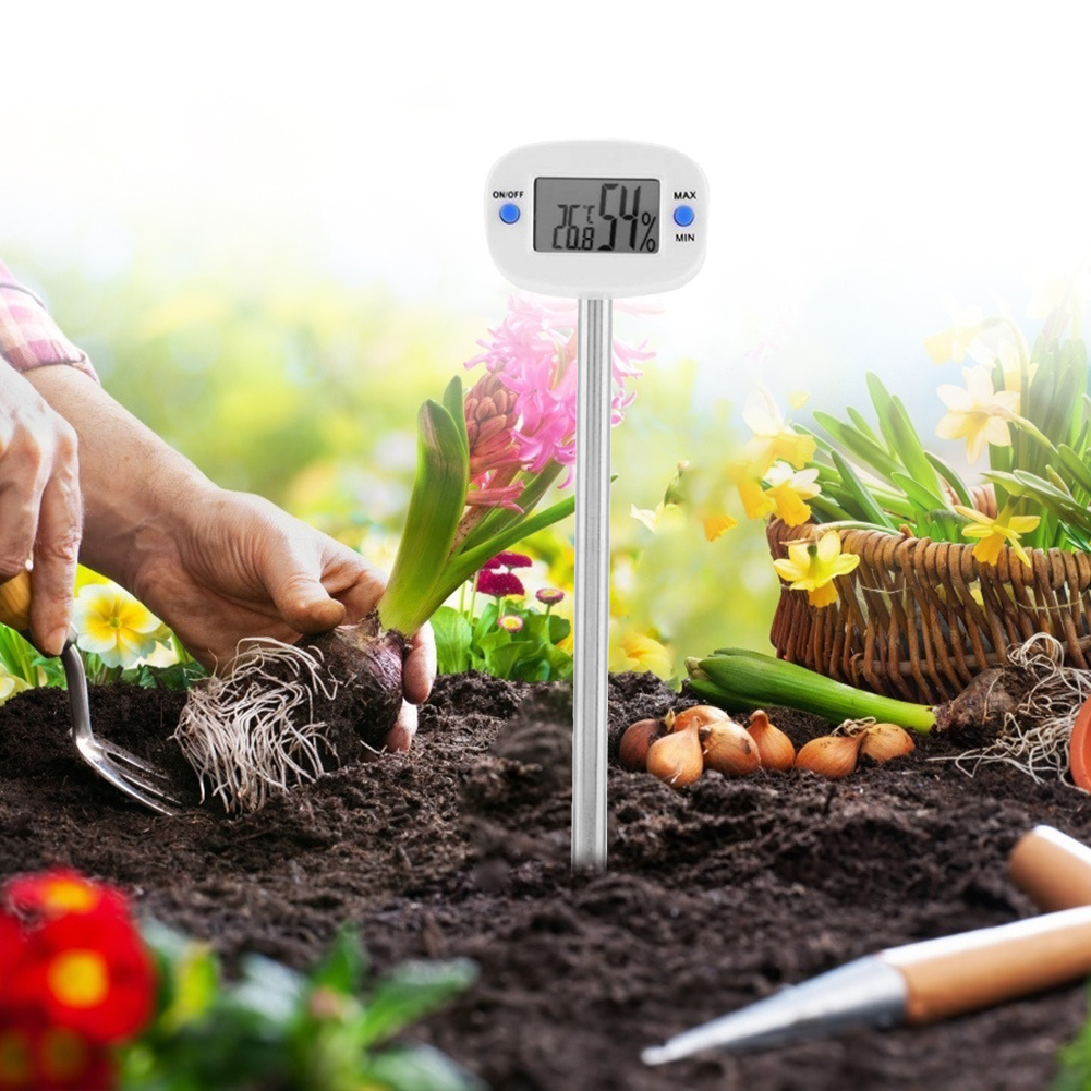 Soil290 LCD Soil Thermometer Hygrometer Probe Electronic Temperature