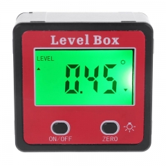 LCD Digital Inclinometer Spirit Level Box Protractor Angle Gauge Meter Bevel Level Magnetic Base