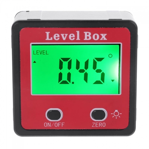 LCD Digital Inclinometer Spirit Level Box Protractor Angle Gauge Meter Bevel Level Magnetic Base