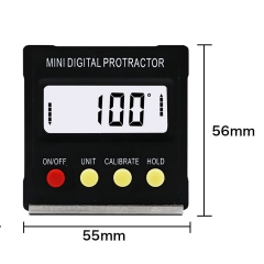 360 Degree Mini Digital Protractor Inclinometer Electronic Level Box Magnetic Base Measuring Tools