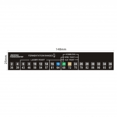 Stick On Thermometer Strip 36-97 °F (2-36 °C)