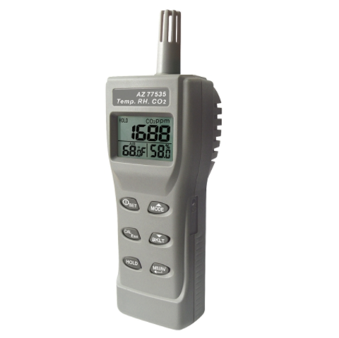AZ 77535 Portable CO2 Analyzer with Temperature & Humidity