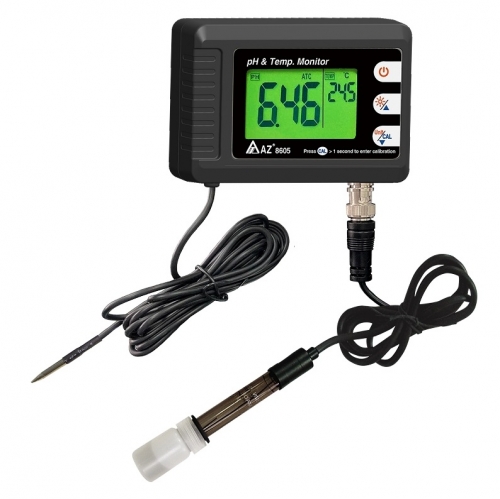 AZ 8605 Big Display Compact pH / Temperature Monitor