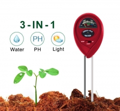 YH-Soil3in1R-RED Red Color 3 in 1 soil PH meter MoistureLightpH Test Acidity humidity sunlight garden plants Flowers moist tester instrument tool