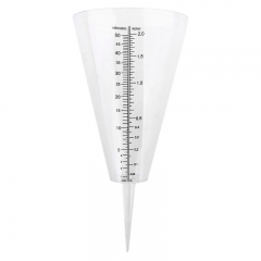 Conical Rain Gauge Plastic Clear Outdoor Home Garden