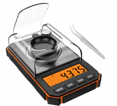 PS50A-50g 50g 0.001g Digital Scale Portable Mini Scale Precise Graduation Professional Pocket Scale Milligram Calibration Weights Tweezer