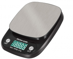DS06B-10KG 10KG 1g Digital Kitchen Scale Food Scale Multifunction Weight Scale Electronic Baking & Cooking Scale with LCD Display Silver