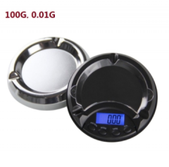 PS44A-100G 100g 0.01g Electronic Digital Scale Ashtray Pocket Jewelry Weighing Carat Balance LCD Display