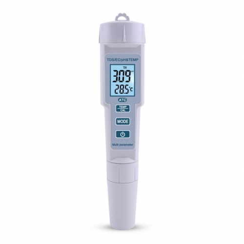 PH-686 4 in 1 PH/TDS/EC/Temp Meter PH Meter Digital Water Quality Monitor Tester for Pools, Drinking Water, Aquariums