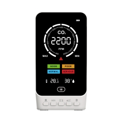 Carbon Dioxide Detector Temperature Humidity Test 3 in 1 Carbon Dioxide Gas Detector CO2 Monitor Tester CO2 Meter