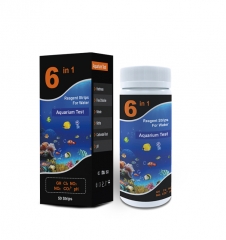 Fish tank pond test strips 6 in 1