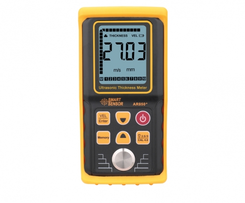 Ultrasonic Thickness Gauge Tester Sound Velocity Meter Metal Width Measuring Instrument 1.2 to 225MM For Steel Aluminium Plate