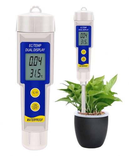 YH-SOILEC-315 Waterproof Soil EC and Temperature Tester 2 in 1 EC-315 Multipurpose Conductivity Tester