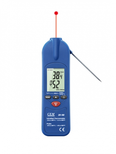 IR-98 IR Thermometer with Folding Probe