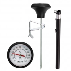 YH-B-3E Stainless steel dial pocket thermometer for tea milk coffee water temperature with clip