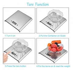 Stainless Steel Kitchen Scale Electronic Cooking Scale