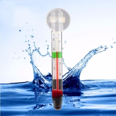 Aquarium Glass Floating Thermometer with Suction Cup