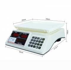 High Precision 40kg 1g Retail Scale for Supermarket and Grocery