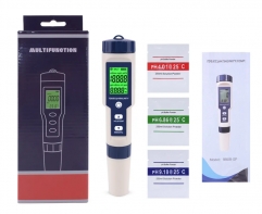 PH-9909 5 In 1 PH/TDS/EC/Salinity/Temperature Tester Pen Waterproof Multi-Function Meter