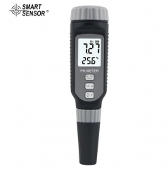 PH-838 PH Measuring range:0.00~14.00pH Resolution:0.01PH Accuracy:±0.05pH Solution Temperature Compensation Range:0°C~70°C instrument repeatability:0.03 Temperature of tested Solution:0°C~60°C Display:Large LCD Display Backlight:Yes Hold:Yes °C/°F