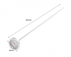 SP-S09 20in Compost Soil Thermometer Premium Stainless Steel Metal Probe Length 500MM 0°～120° / 0°~220°