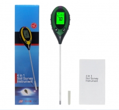 SP-4IN1G 4 In1 Plant Soil PH Meter Moisture Tester Light Analyzer Temperature Sunlight Intensity Measurement Analysis Acidity