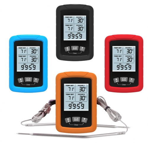 KT-108 Barbecue dual probe thermometer with alarm function