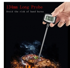 KT-28 Handheld Stainless Steel Stove Barbecue Grill Thermometer for Kitchen Meat Cooking