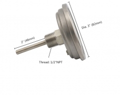 BMT-01 Weldless Bi-metal Thermometer Kit, 3