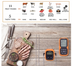 KT-CN-10 Remote Wireless Digital BBQ, Oven, Meat Thermometer Home Use Stainless Steel Probe Large Screen with Timer