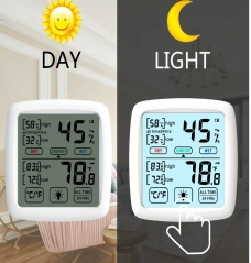 DT-32 High quality and accuracy indoor thermometer & hygrometer ,Temperature Humidity Monitor with Large Backlight LCD