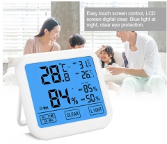 DT-24 NEW Luxury Portable Touch Screen Wall Mounted Backlight LCD MAX MIN Digital Thermometer