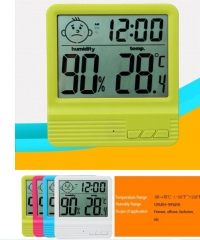DT-38 Indoor Room LCD Digital Hygrometer Thermometer Baby Smile Face Household Temperature Humidity Meter