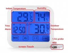 DT-26 CE thermo hygrometer Max Min probe led Household humidity Room Digital LCD Temperature meter