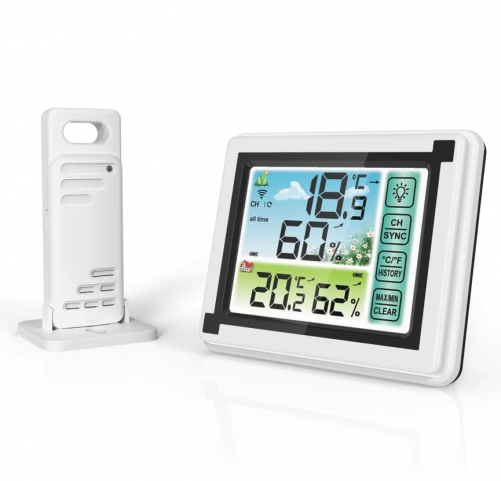 DT-07A Weather Station Indoor Outdoor Wireless Digital Thermohygrometer Temperature meter Humidity Monitor Weather Clock Hygrometer