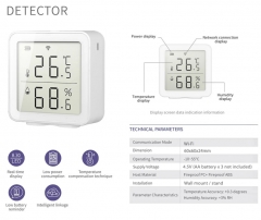 DT-42 Tuya WIFI Temperature And Humidity Sensor Smart Home Indoor Intelligent Sensor Thermometer Humidity Meter Work With Alexa