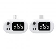 DT-62 Mini USB Thermometer Mobile Phone Digital Thermometer With LED Display Non-contact Infrared Temperature Sensor Type-C Hygrometer