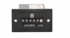SYS-2 DC 10V-80V AC or 100-250V Black Industrial Accumulate Cumulative Timer Hour Meter