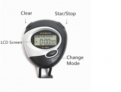 XL-5853 Classic Digital Handheld LCD Chronograph Sports Stopwatch Timer Stop Watch With String