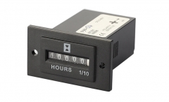 SYS-2 DC 10V-80V AC or 100-250V Black Industrial Accumulate Cumulative Timer Hour Meter